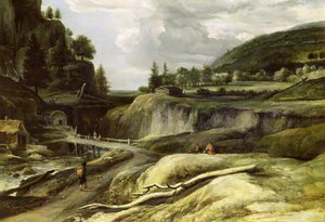 スカンジナビアの川の風景 作： Roelandt Roghman